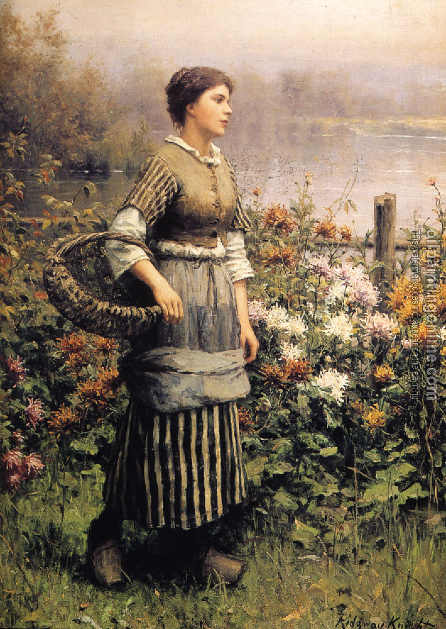 Daniel Ridgway Knight - Maid Among the Flowers